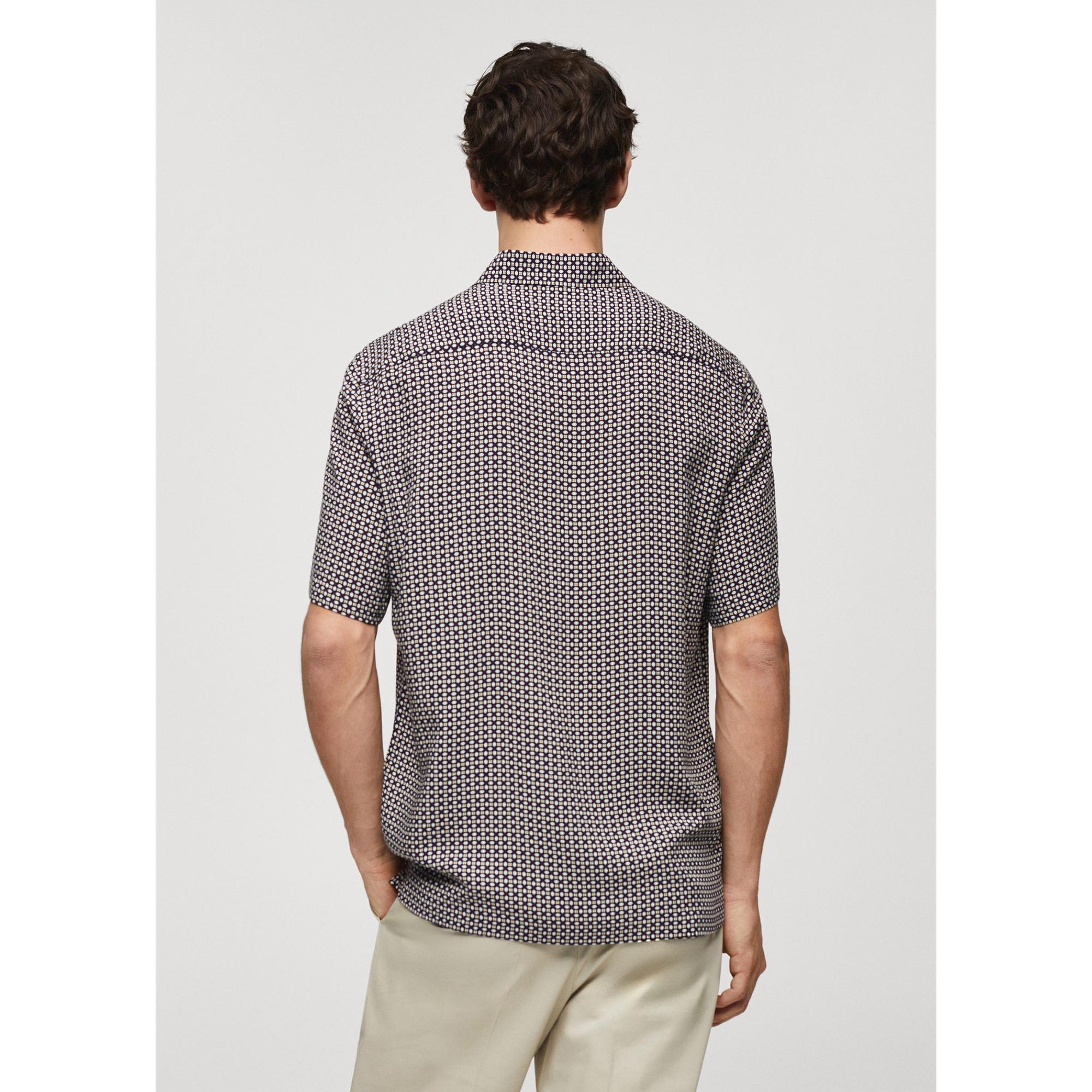 Mango Man Camicia Maniche Corte Regular Fit  