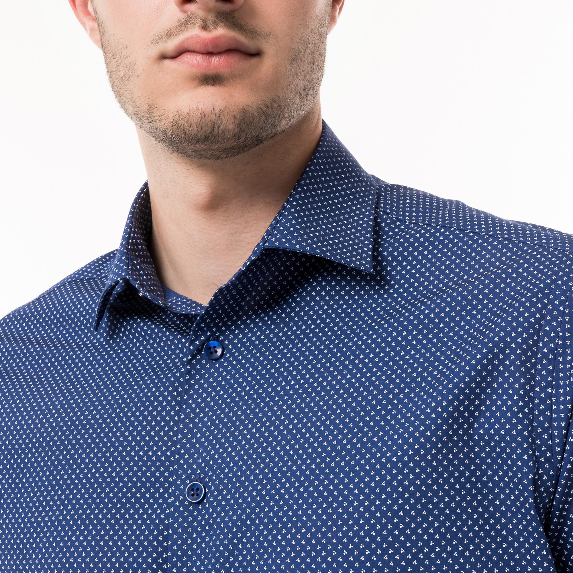 Manor Man Camicia Classic Fit Maniche Corte Fantasia  