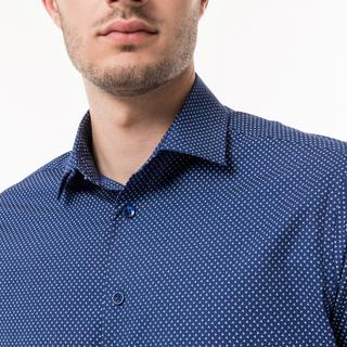 Manor Man Camicia Classic Fit Maniche Corte Fantasia  