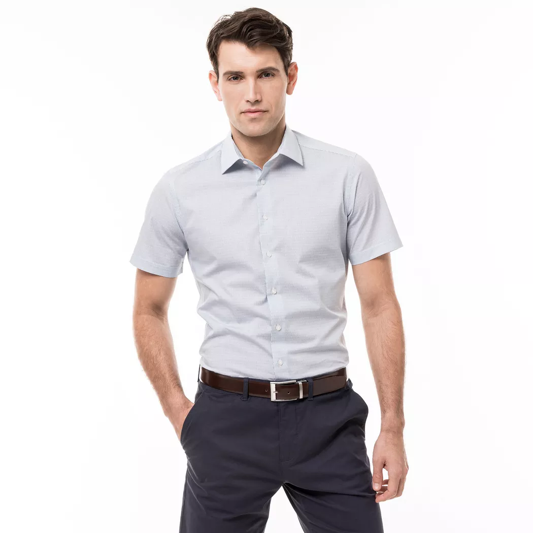 Manor Man - Hemd, Modern Fit, kurzarm, für Herren, Grün, Größe XXL