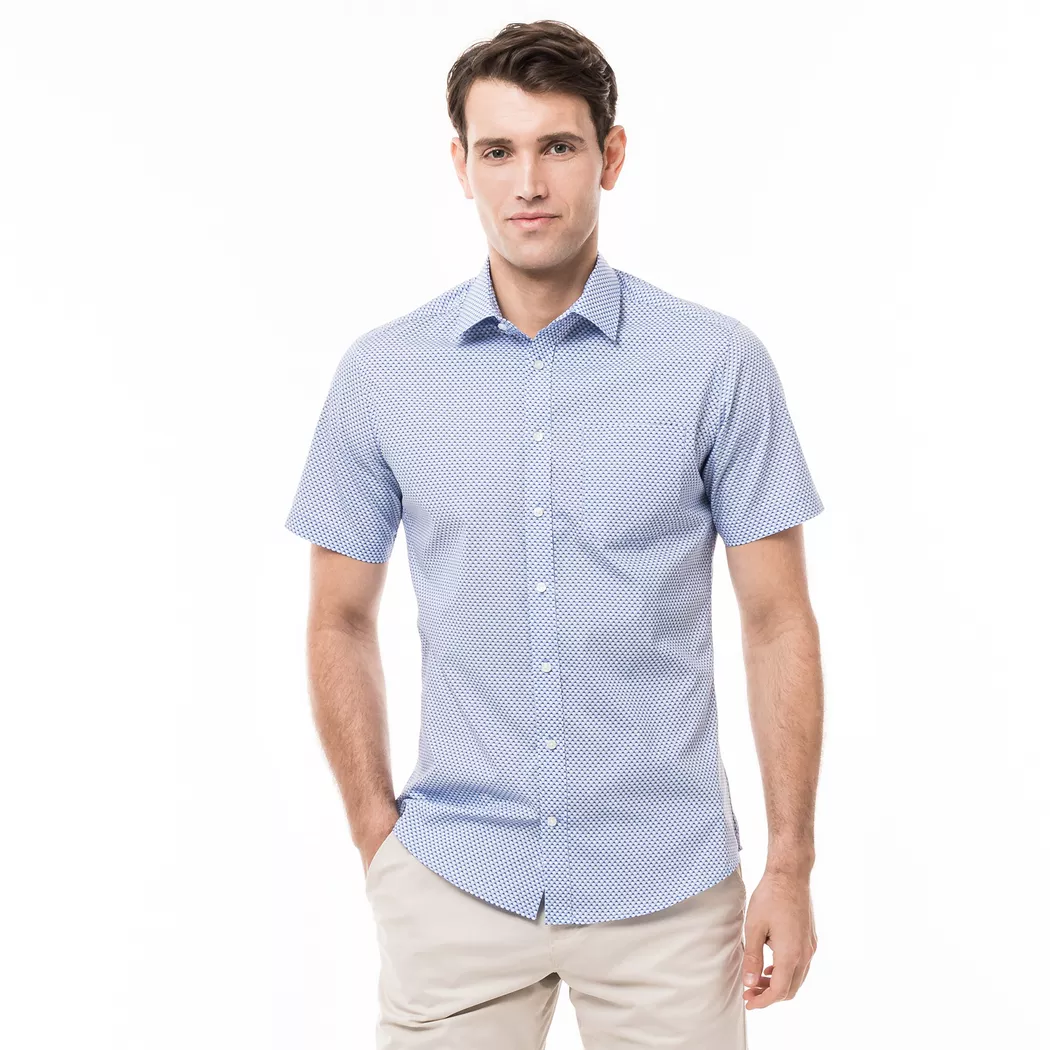 Manor Man - Hemd, Modern Fit, kurzarm, für Herren, Hellblau, Größe XL 2