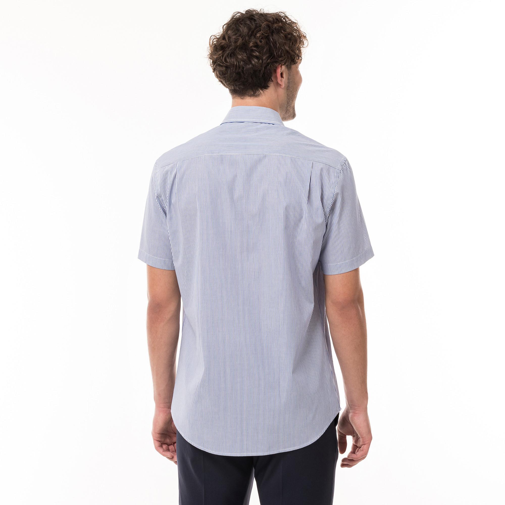 Manor Man Camicia Classic Fit maniche corte a righe  