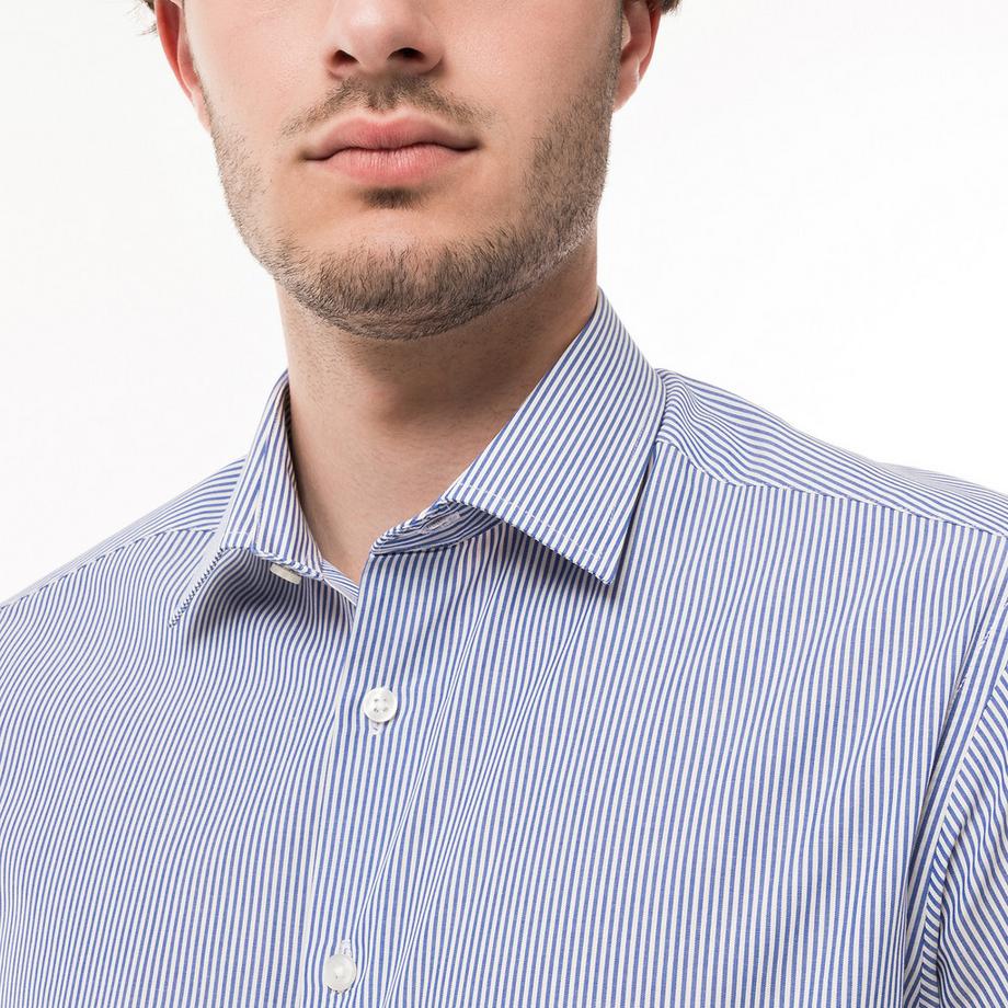 Manor Man Camicia Classic Fit maniche corte a righe  