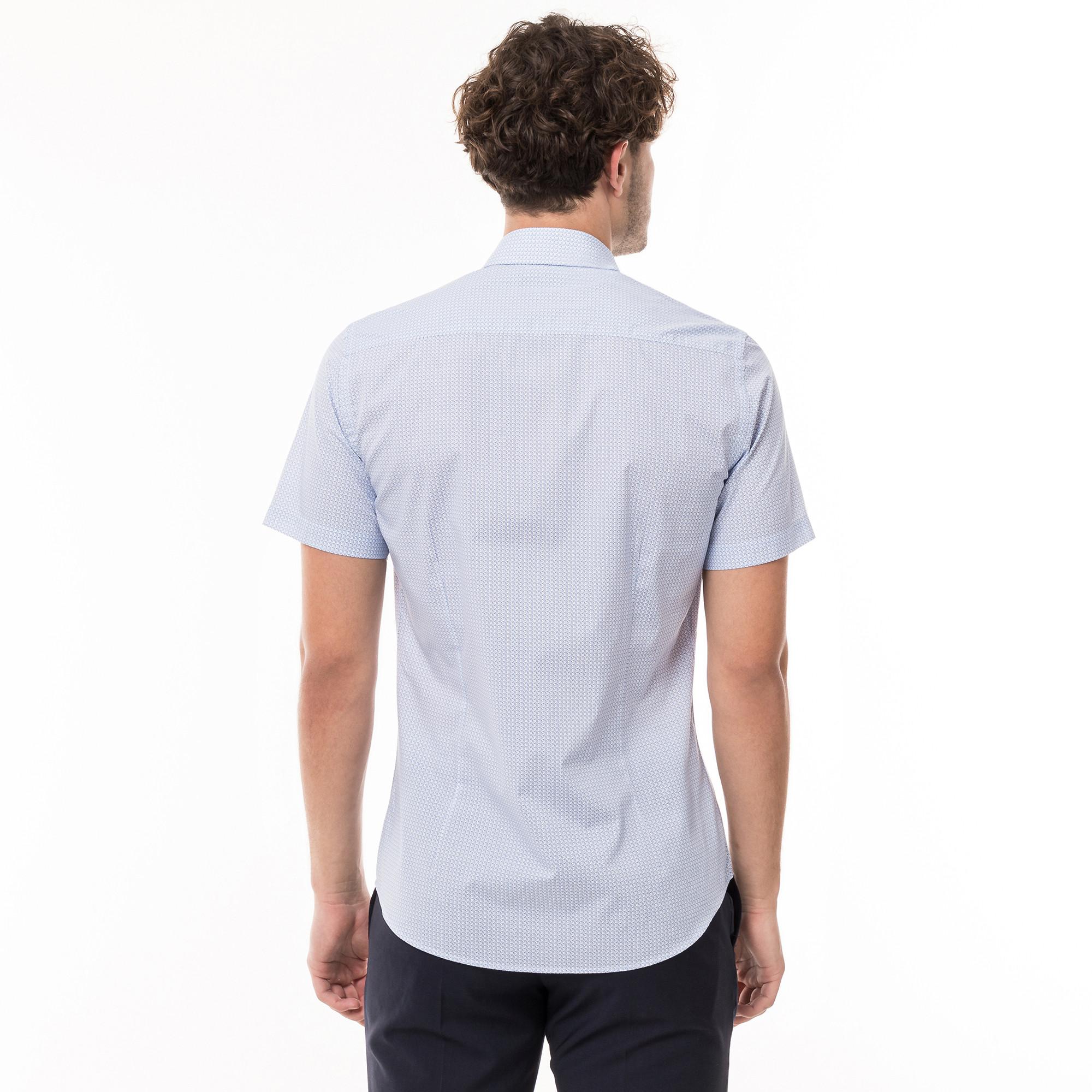 Manor Man Camicia Modern Fit Maniche Corte  