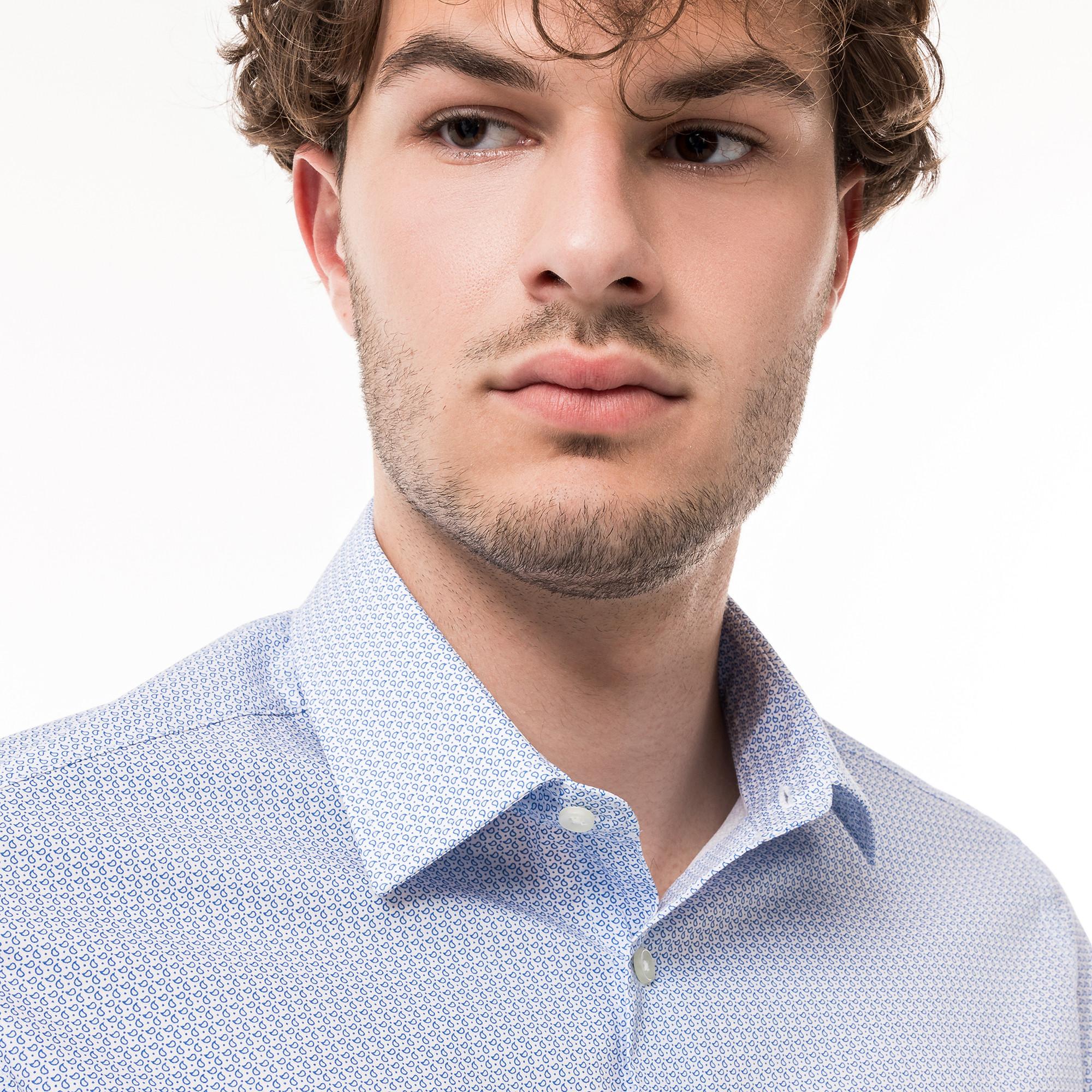 Manor Man Camicia Modern Fit Maniche Corte  