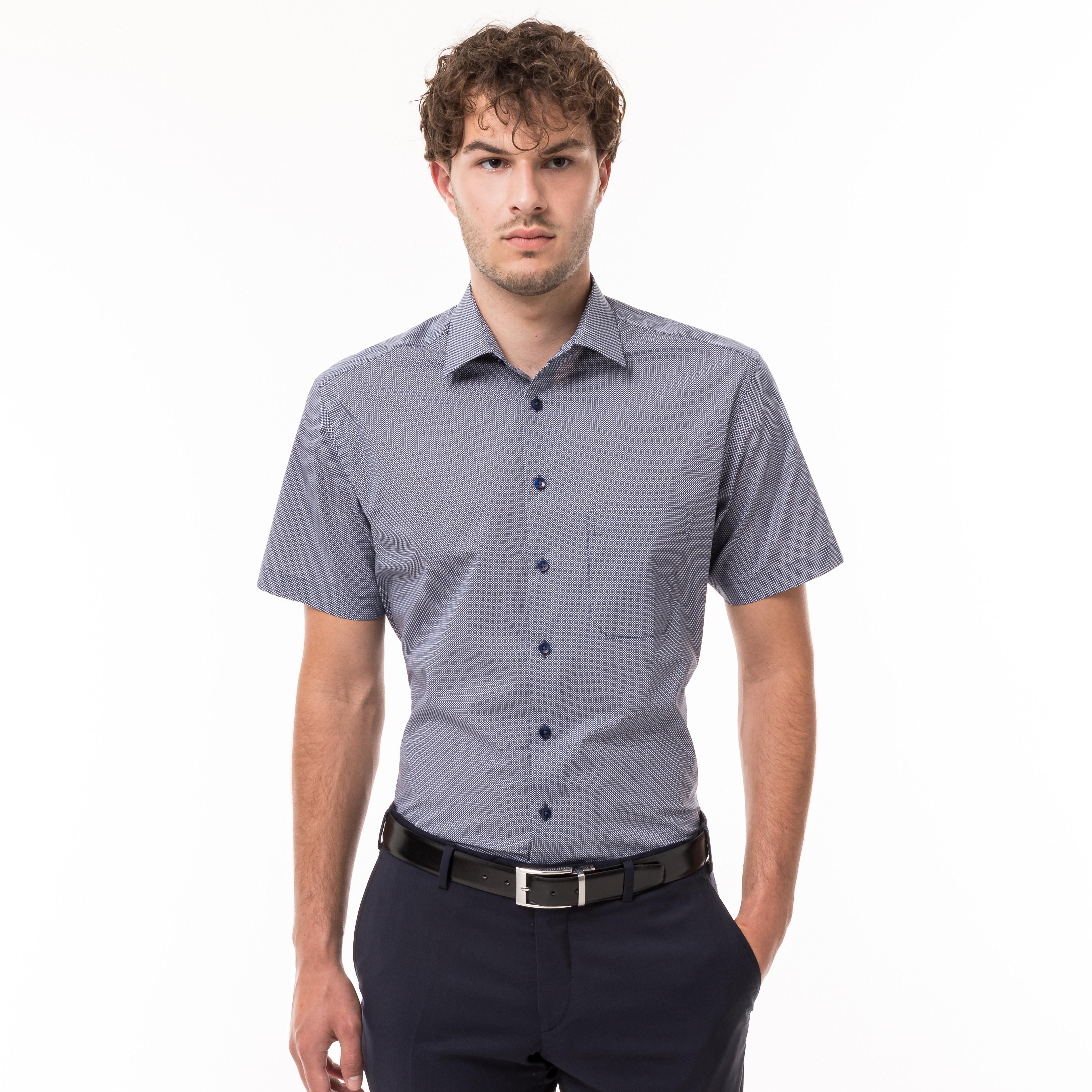 Manor Man  Camicia, classic fit, maniche corte 