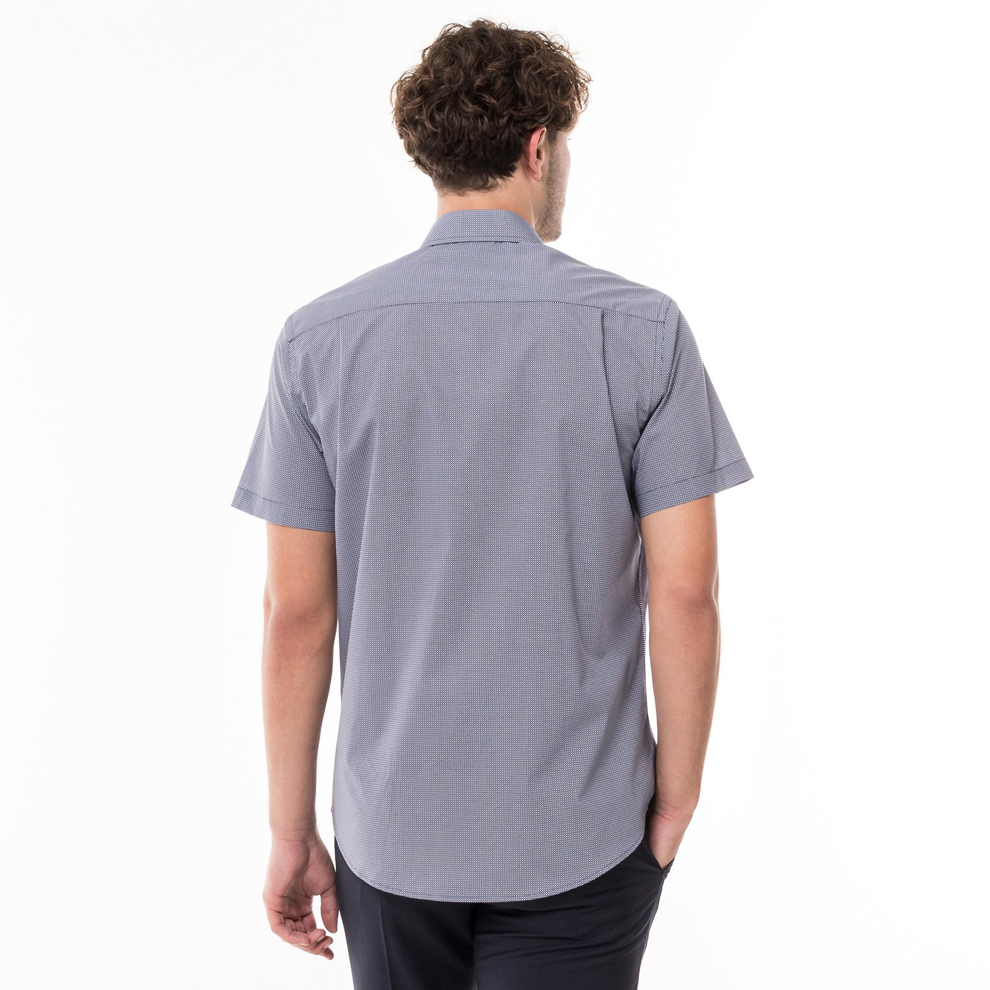 Manor Man Chemise Classic Fit Manches Courtes À Motifs  