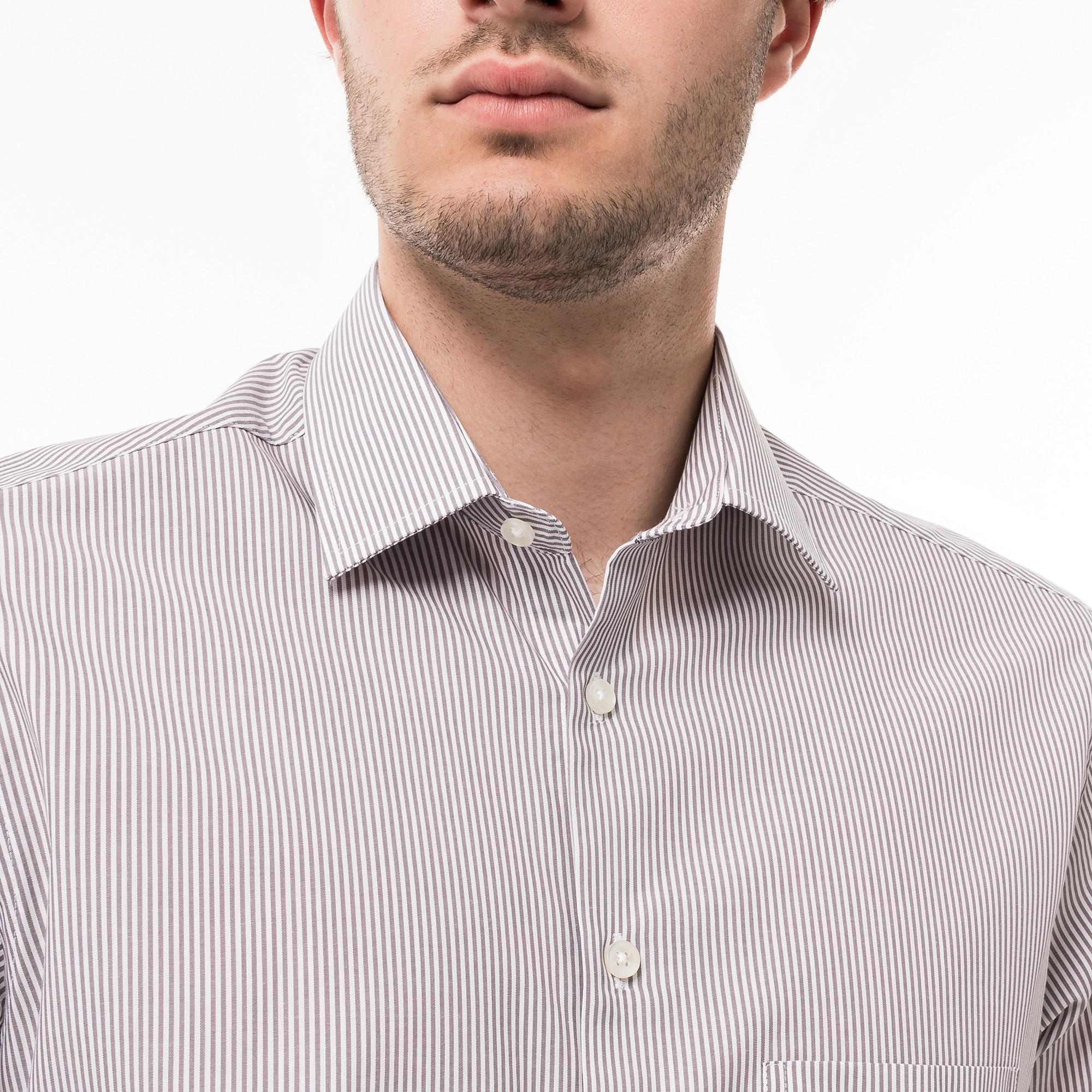 Manor Man Classic Fit Kurzarm Hemd Gestreift  