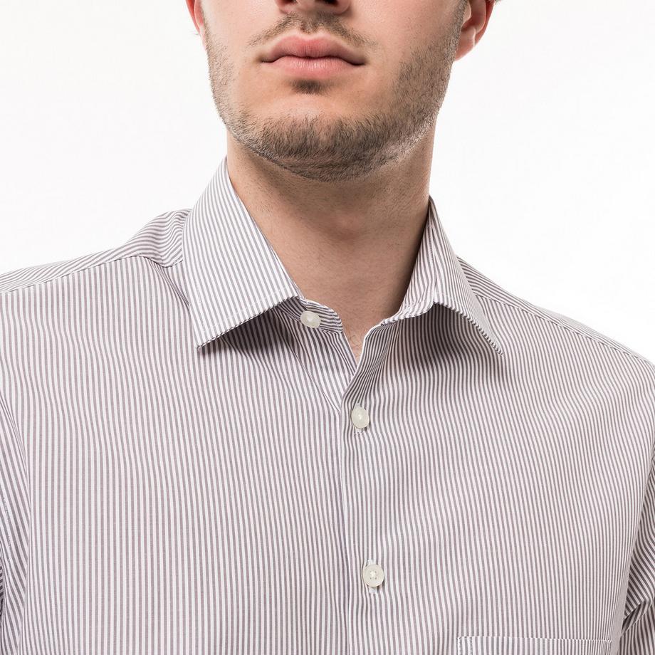 Manor Man Classic Fit Kurzarm Hemd gestreift  