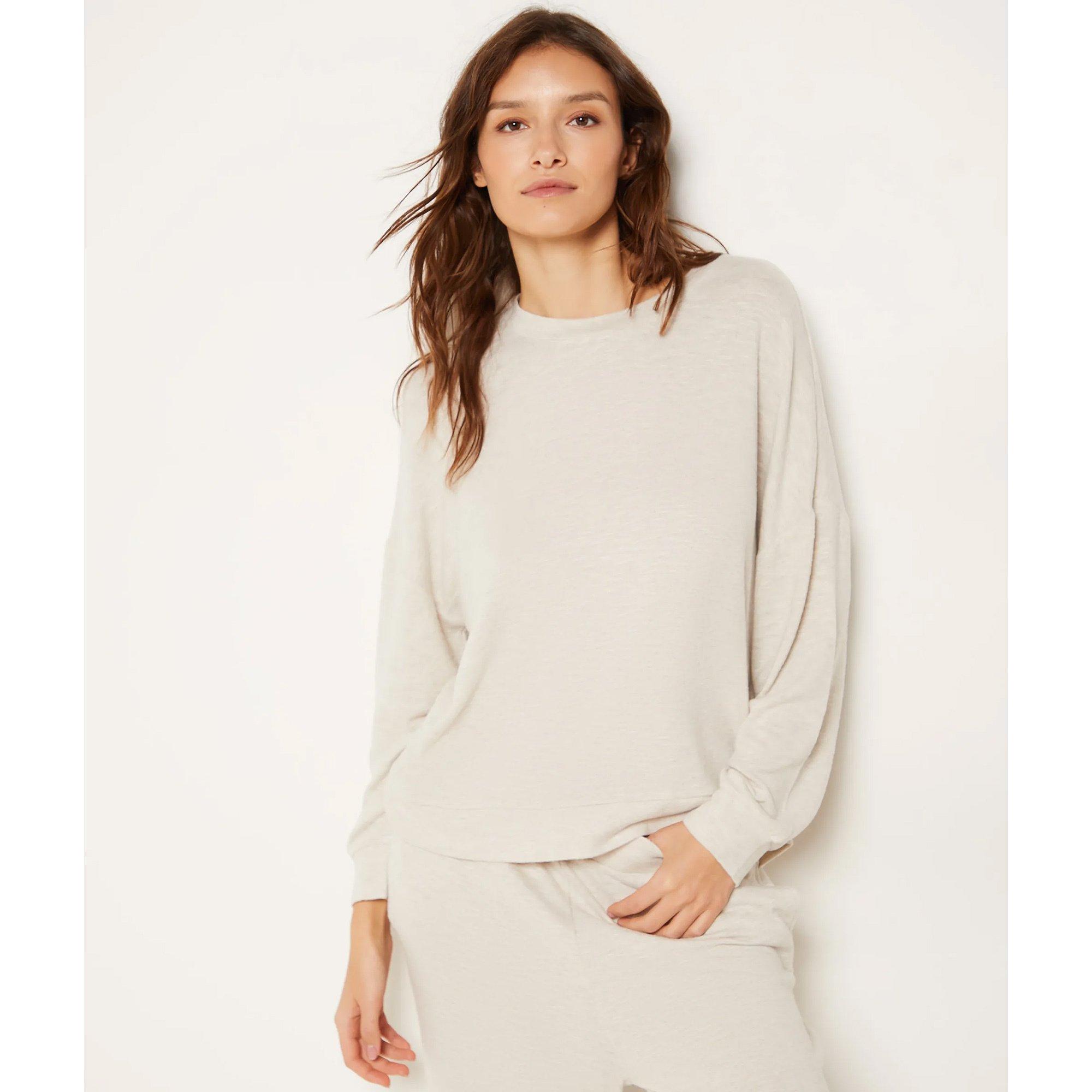 Image of Sweatjacke Mit Kapuze Damen Beige L