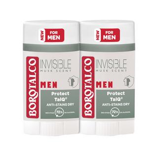 BOROTALCO Men Invisible Dry Stick 2x40ml Deo Men Invisible Dry Stick Duo 