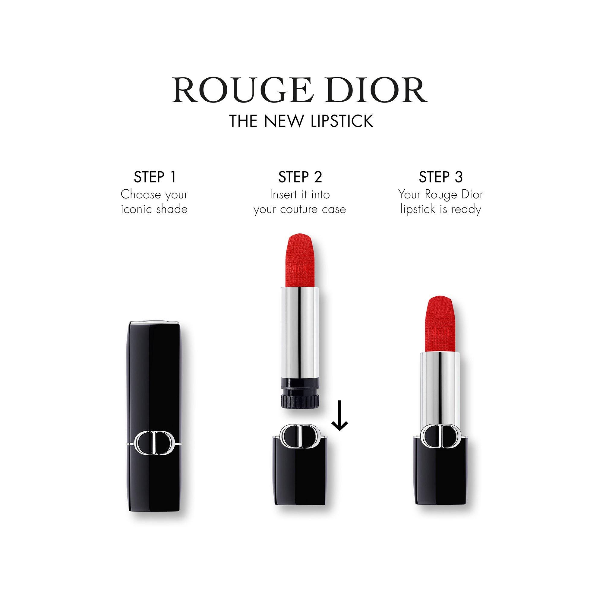 Dior Rouge Dior La Ricarica  Ricarica per rossetto – 2 finish: velvet e satin 