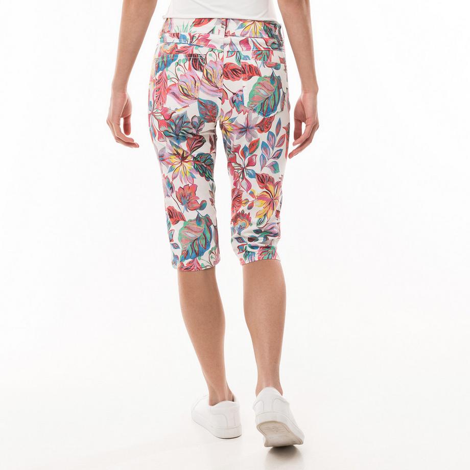 ANGELS Pantaloni Capri Stampa Floreale Slim Fit  