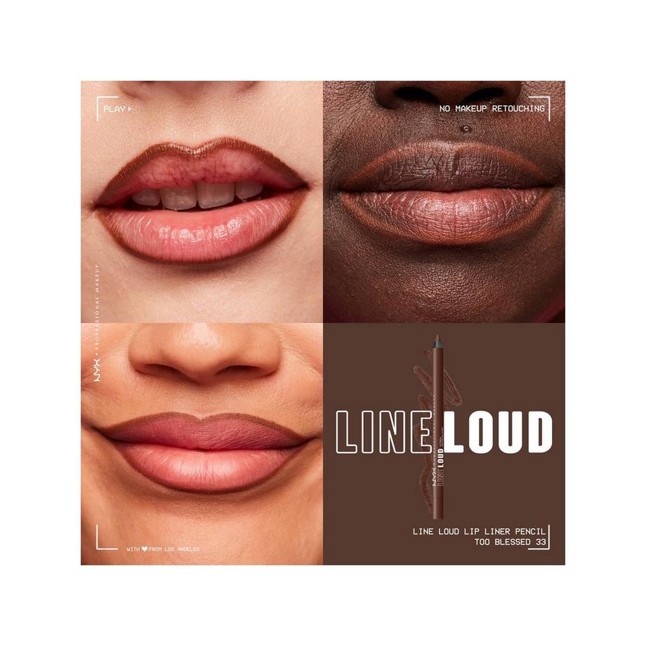 NYX-PROFESSIONAL-MAKEUP Line loud longwear lip shapers Line Loud Longwear Lip Pencil Lipliner 