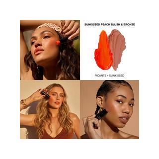 NUDESTIX  Sunkissed Peach Blush and Bronze 2-Piece Kit - Cofanetto make-up viso 