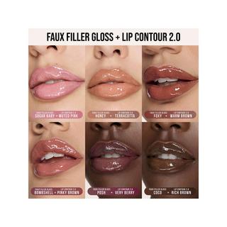 Huda Beauty FAUX FILLER LIP GLOSS FOXY Faux Filler - Hochglänzender Lipgloss 