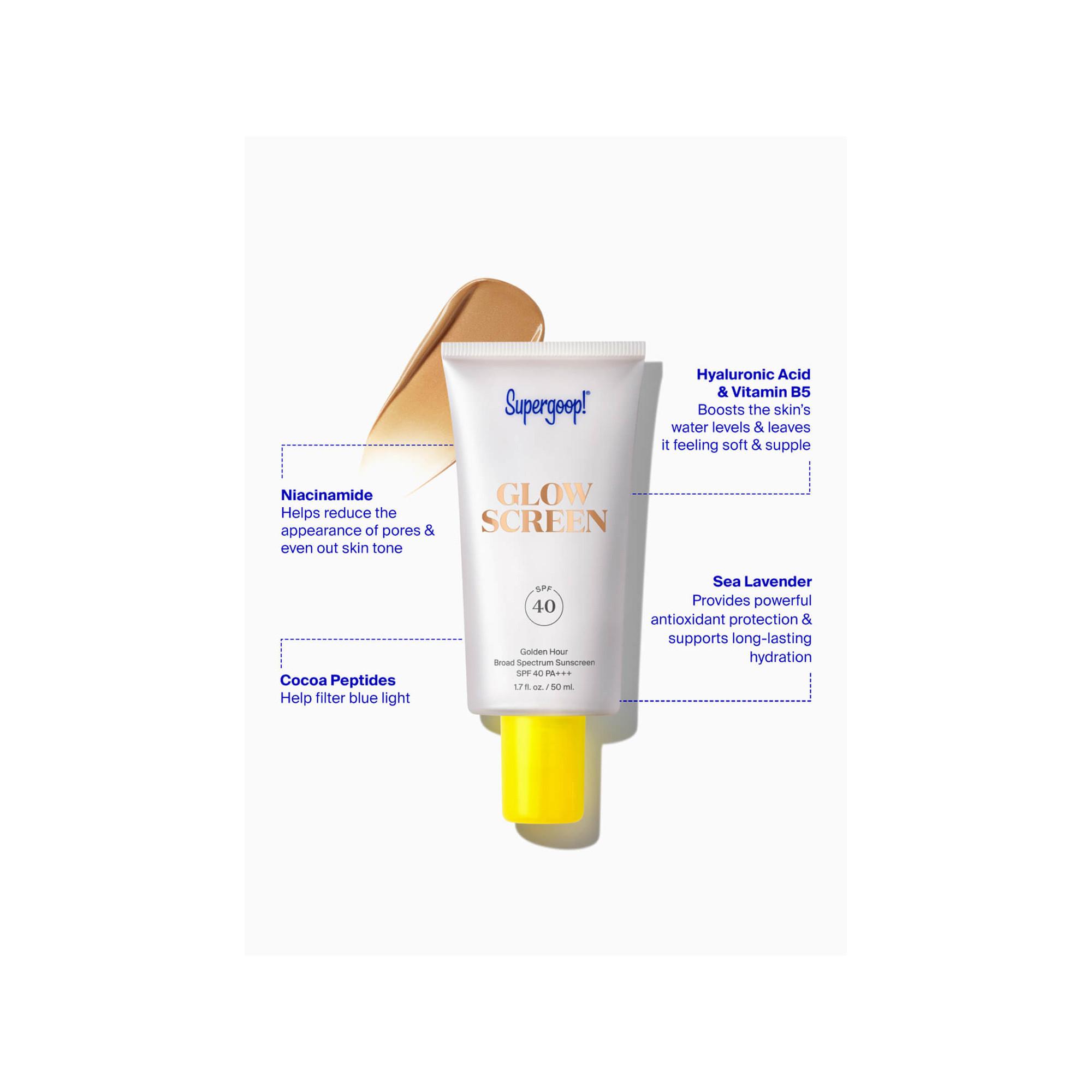 Supergoop  Glowscreen - Sonnenschutzmittel LSF 30 PA+++ mit Hyaluronsäure + Niacinamid 