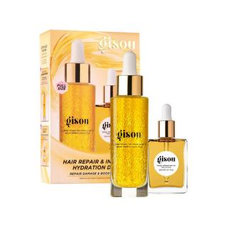 GISOU Honey Infused Hair Repair & Intense Hydration Duo - Siero e Olio per Capelli Danneggiati 