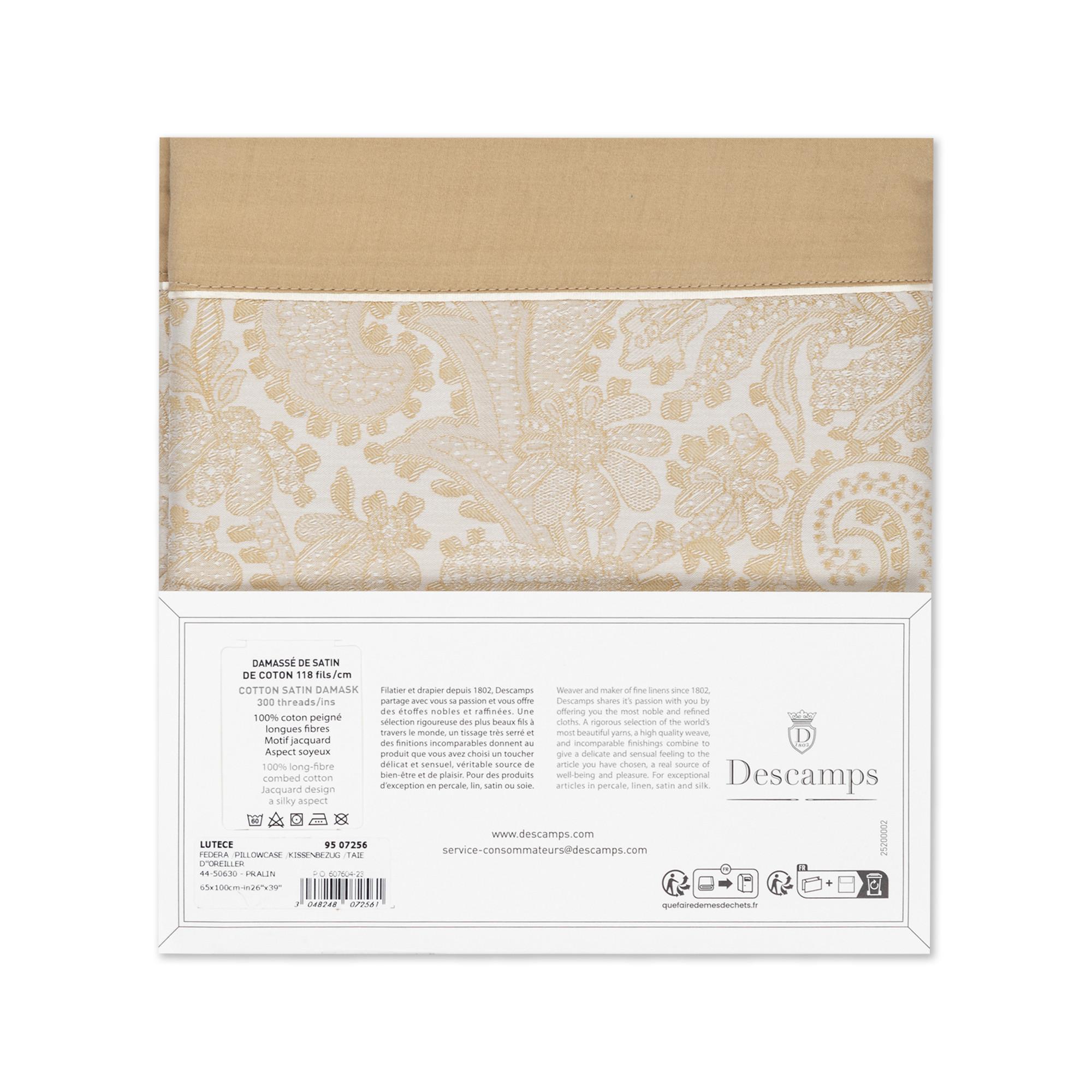 DESCAMPS Lutece Paisley Satin Kissenbezug  