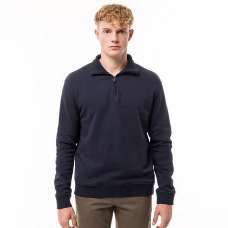 Manor Man Half Zip Stehkragen Sweatshirt  