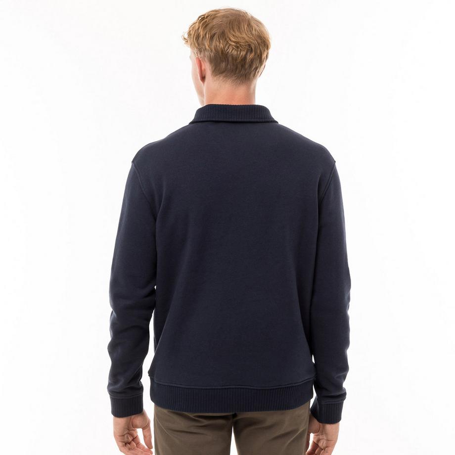 Manor Man Sweat Col Montant Half Zip  