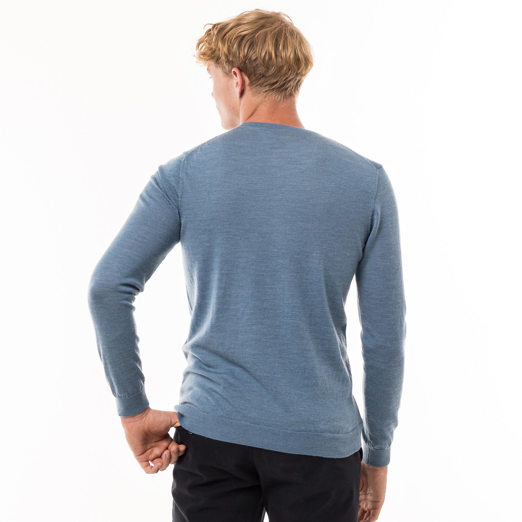 Manor Man  Pullover Merino, Rundhals 