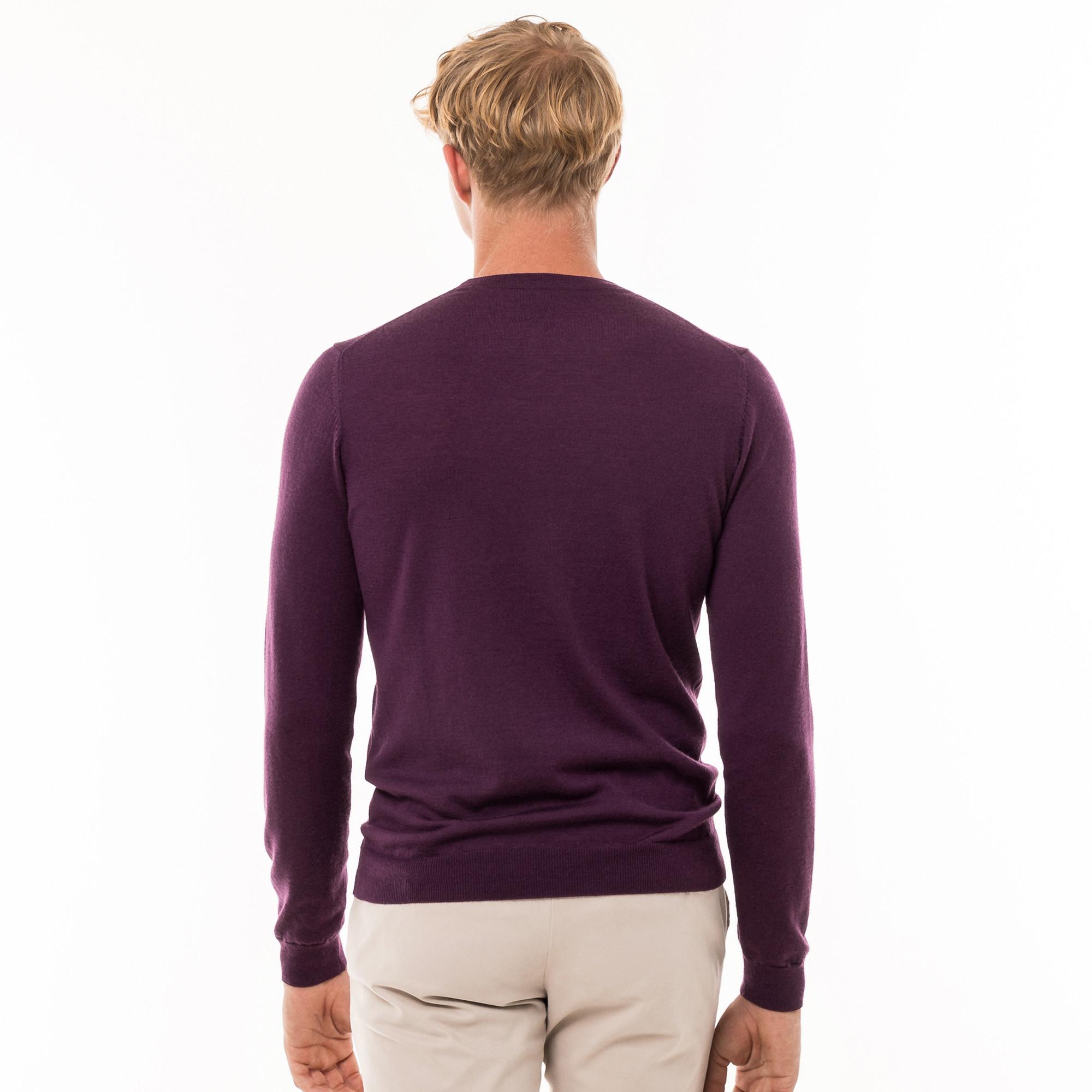 Manor Man  Pullover Merino, Rundhals 