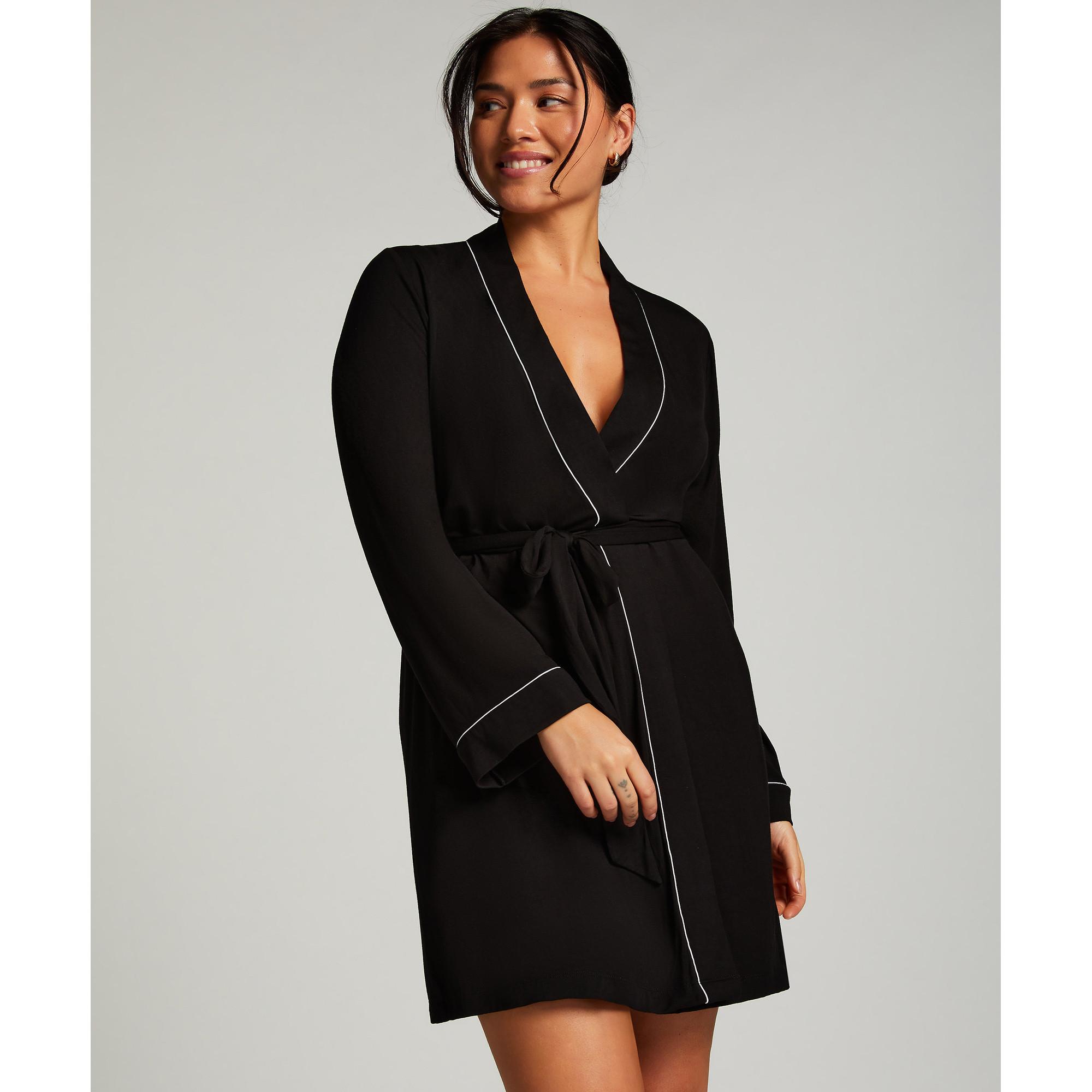 Image of Bademantel Damen Schwarz M/L