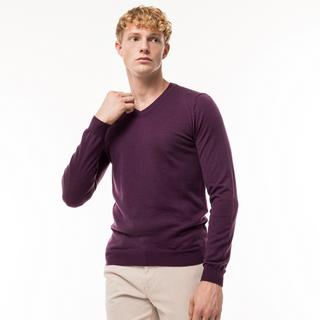 Manor Man  Pullover Merino, V-Neck 