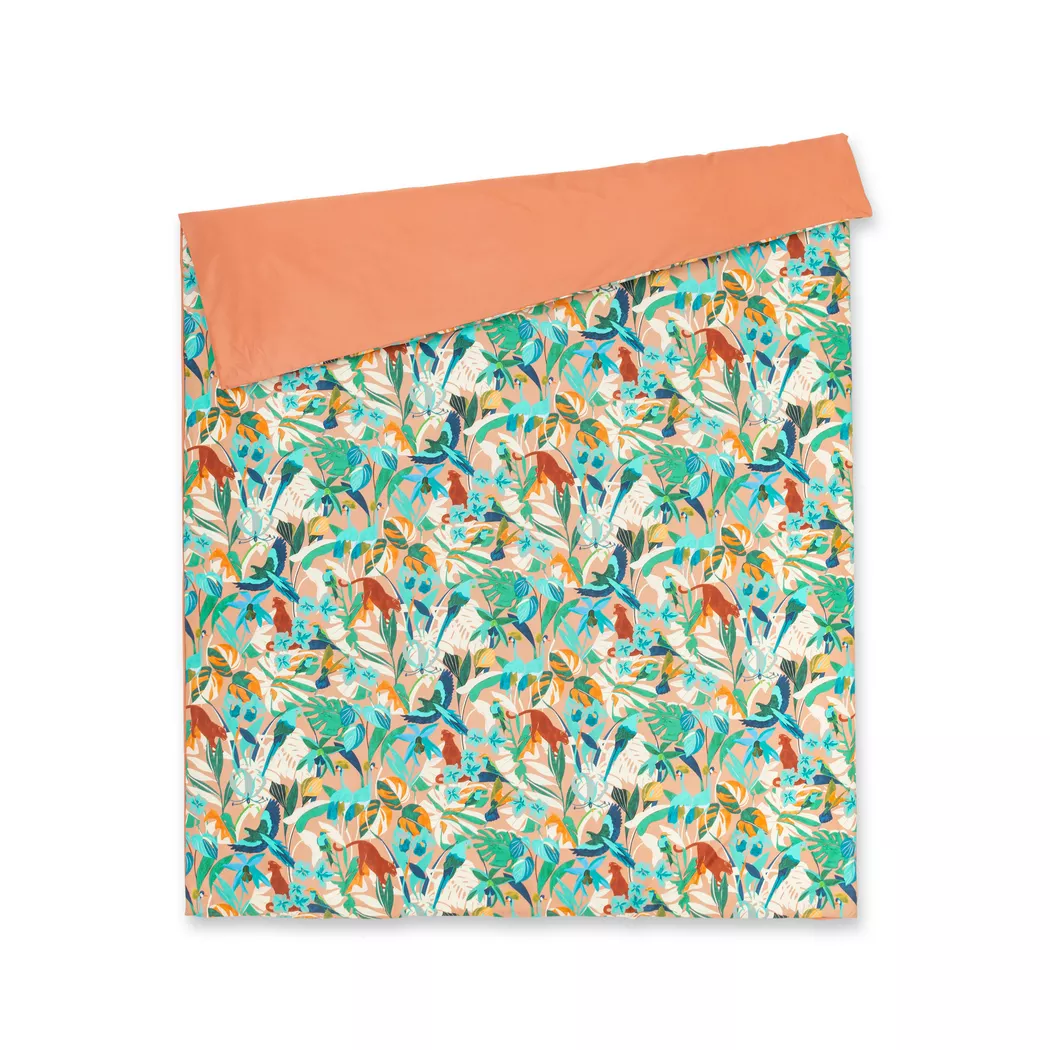 Descamps Thesee Duvet Cover Terracotta 160x210cm