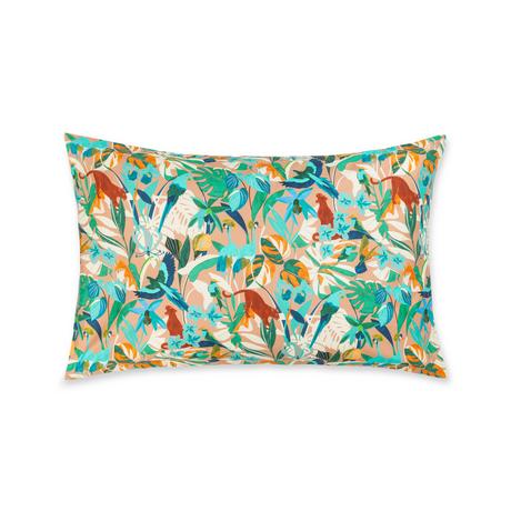 DESCAMPS Thesee Kissenbezug mit Tropenmuster  