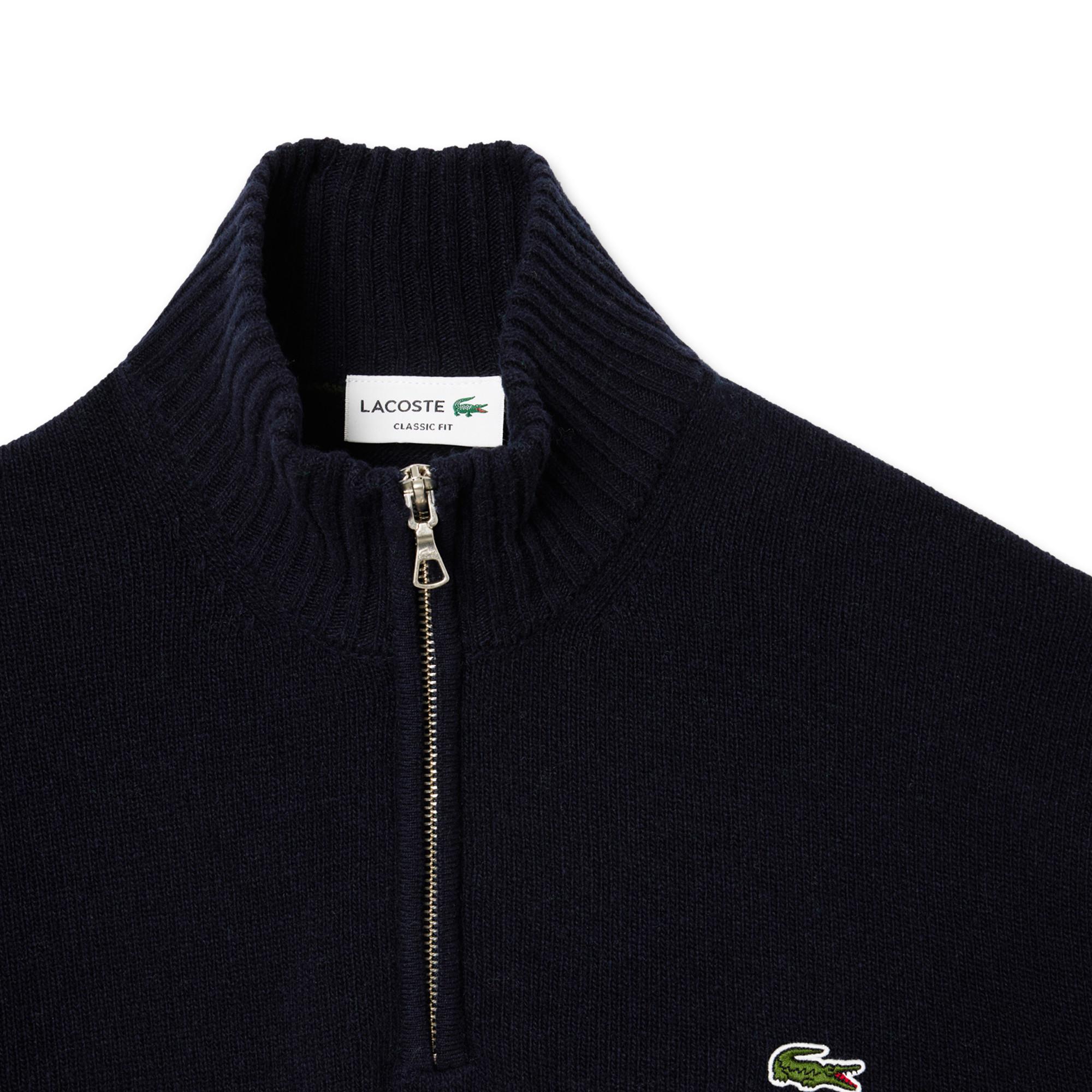 LACOSTE Pull Col Montant Zippé  