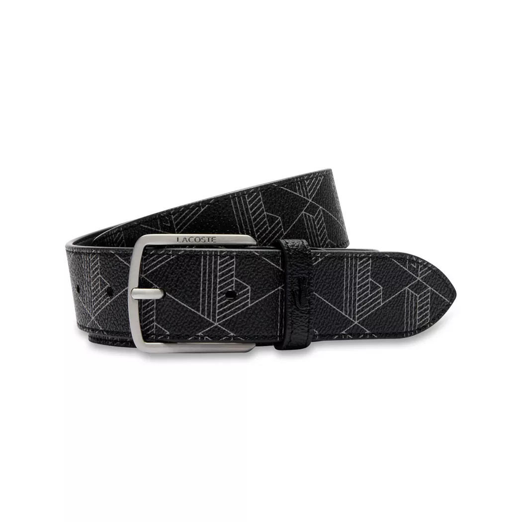 Lacoste Monogramm Reversible Belt Dark Gray 95
