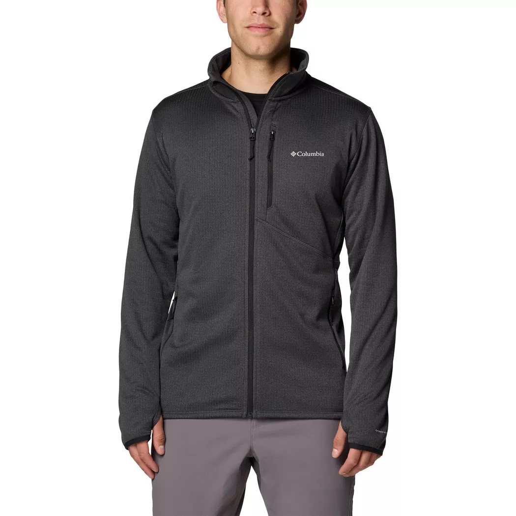 Fleecejacke COLUMBIA "FAST TREK II FULL ZIP FLEECE", Herren, Gr. S, schwarz, Fleece, Obermaterial: 100% Polyester, normal, hoch geschlossener Ausschnitt, abgerundeter Saum, Jacken Fleecejacke, sportlicher Stil, mit Reißverschluss, windabweisend, wärmend 2