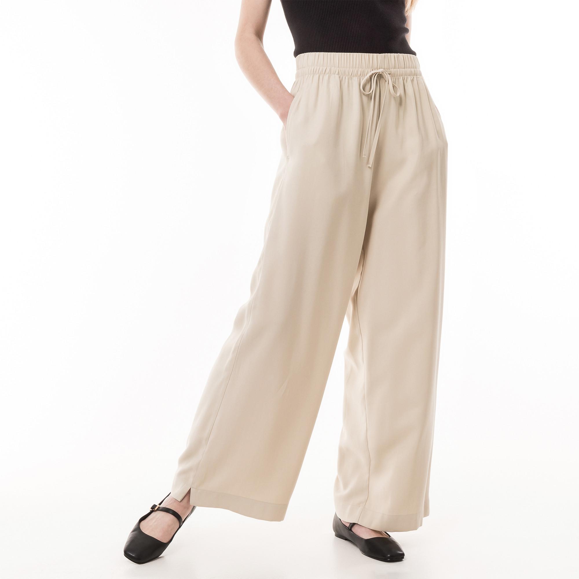 Image of Hose Mit Gummizug Damen Weizen 34