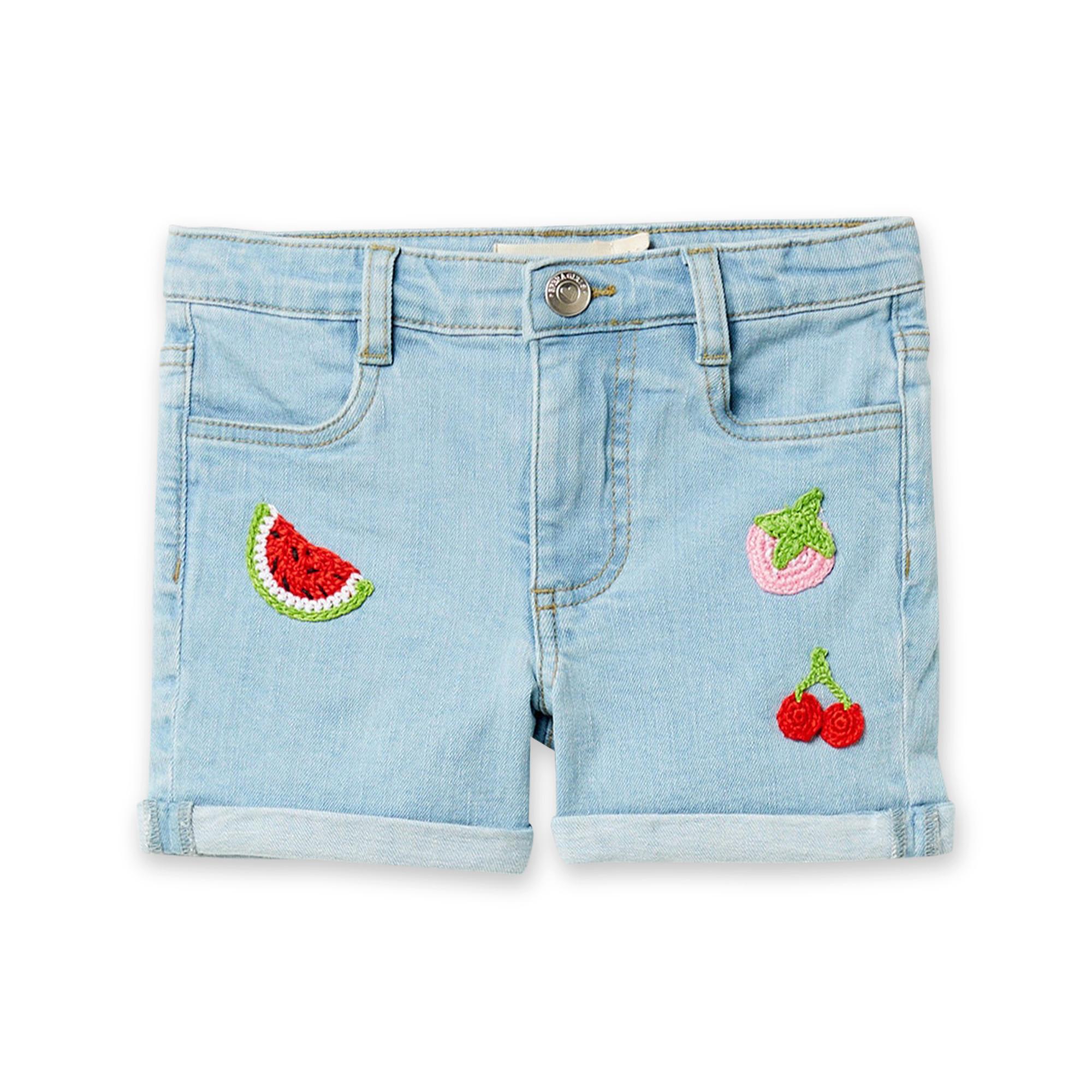 Image of Jeansshorts Mädchen Hellblau 104-110