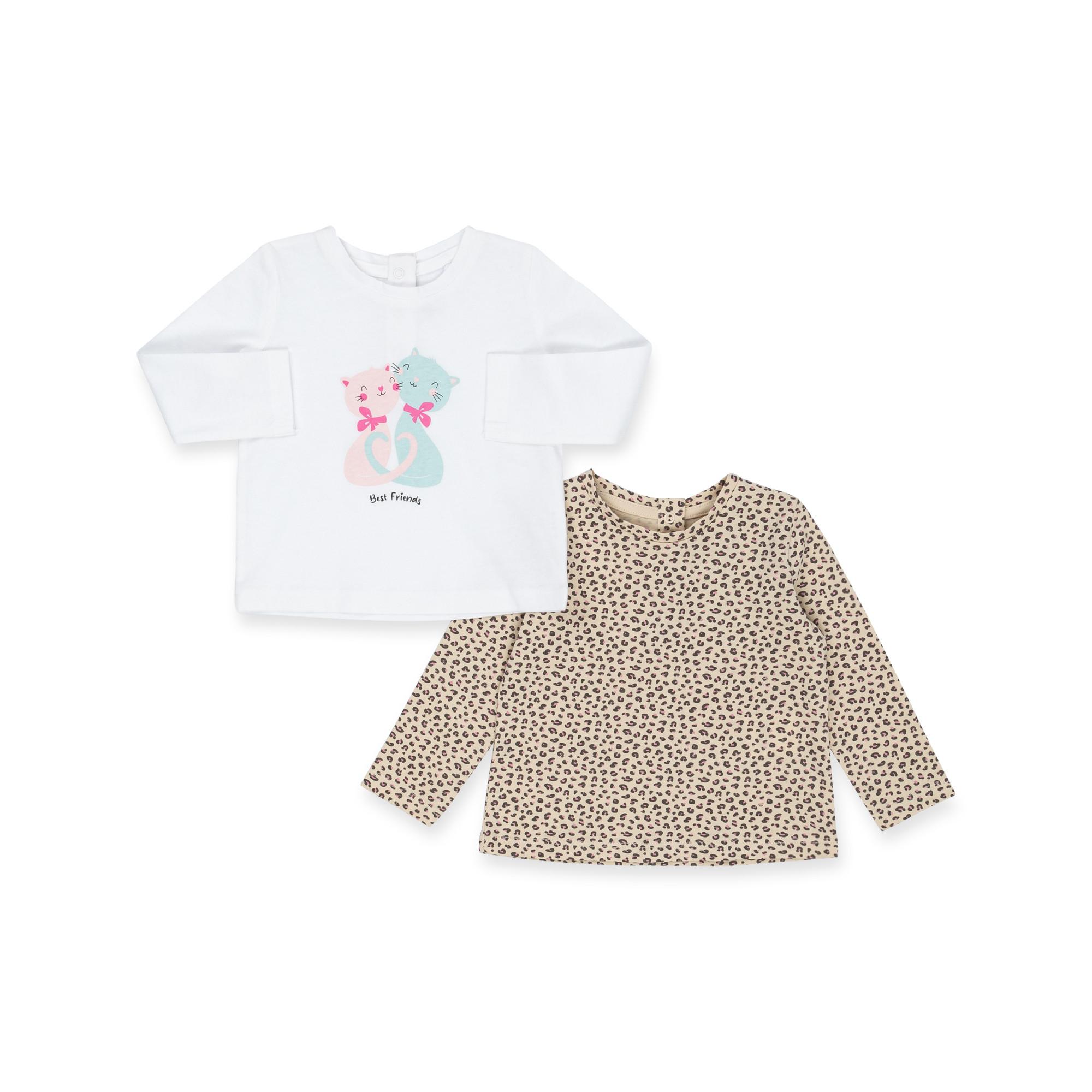 Image of Duopack, T-shirts, Langarm Unisex Multicolor 104