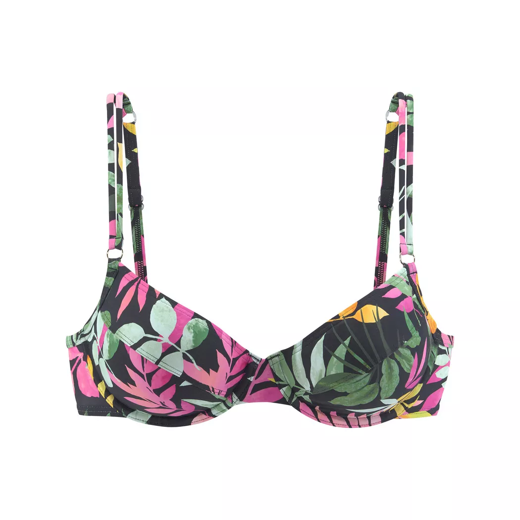 Lascana - Bikini Oberteil mit Bügel, für Damen, Multicolor, Größe 40E