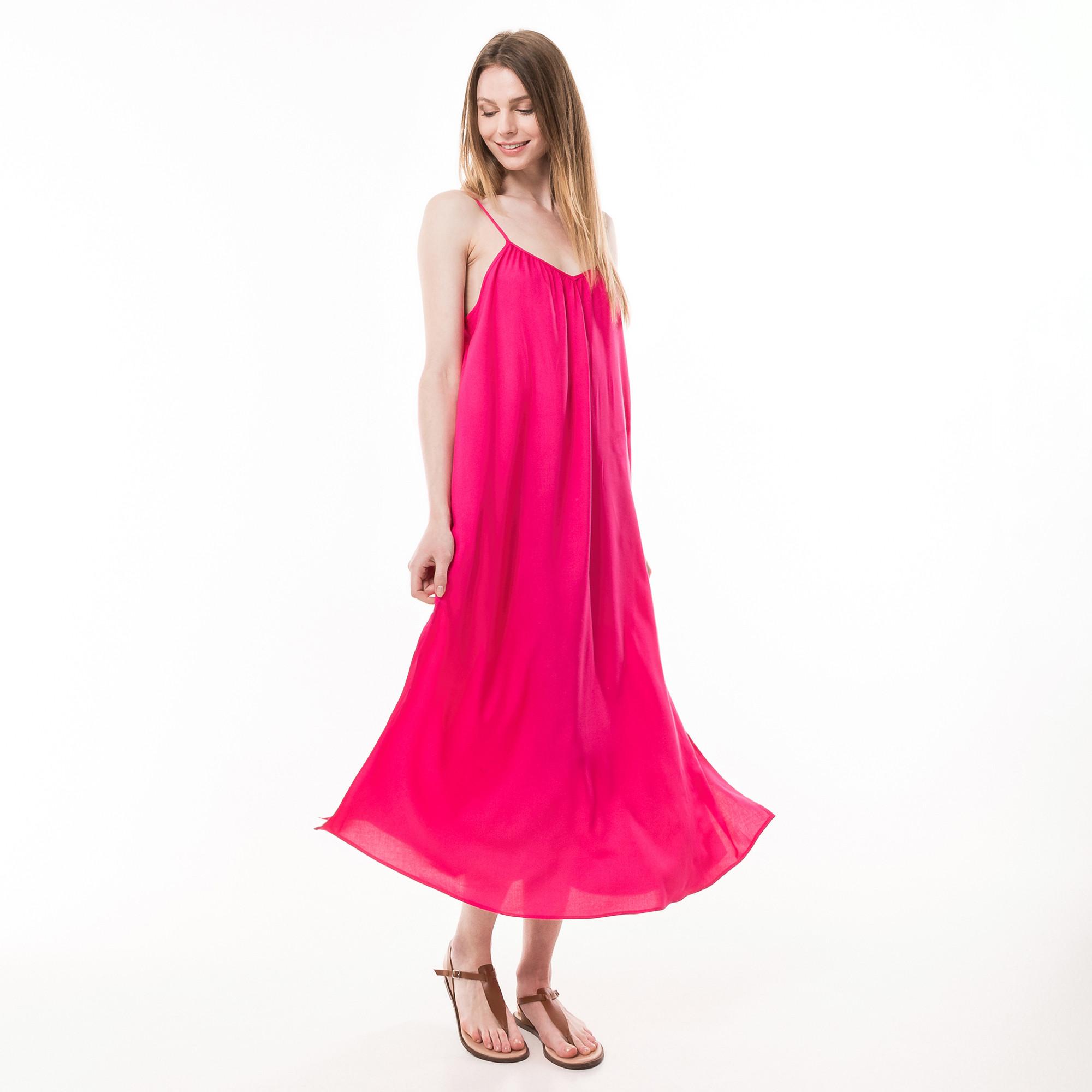 Image of Freizeitkleid, Ohne Arm Damen Himbeere 34