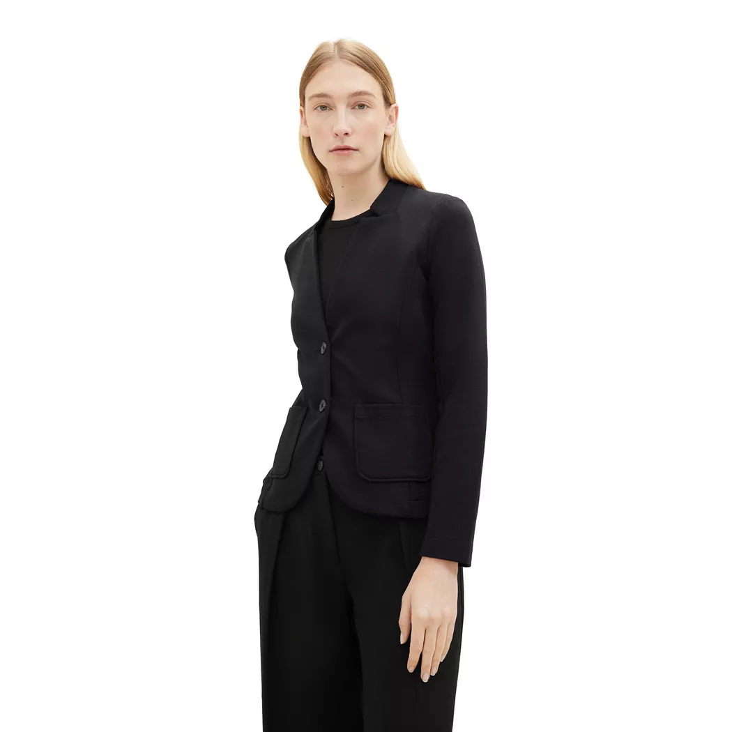 Tom Tailor - Blazer, für Damen, Black, Größe XS