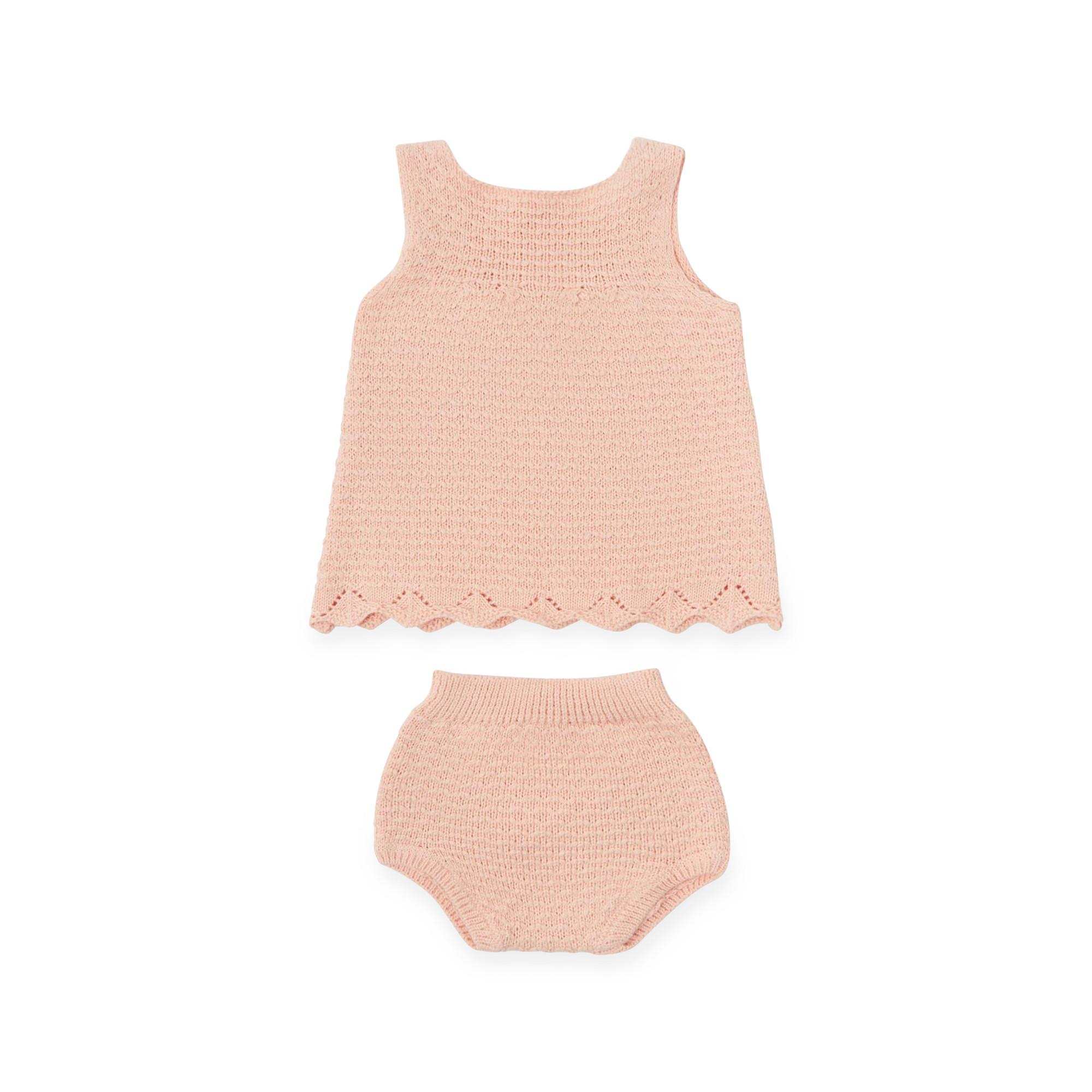 Image of Set: Kleid & Pluderhose Unisex Rosa 62-68