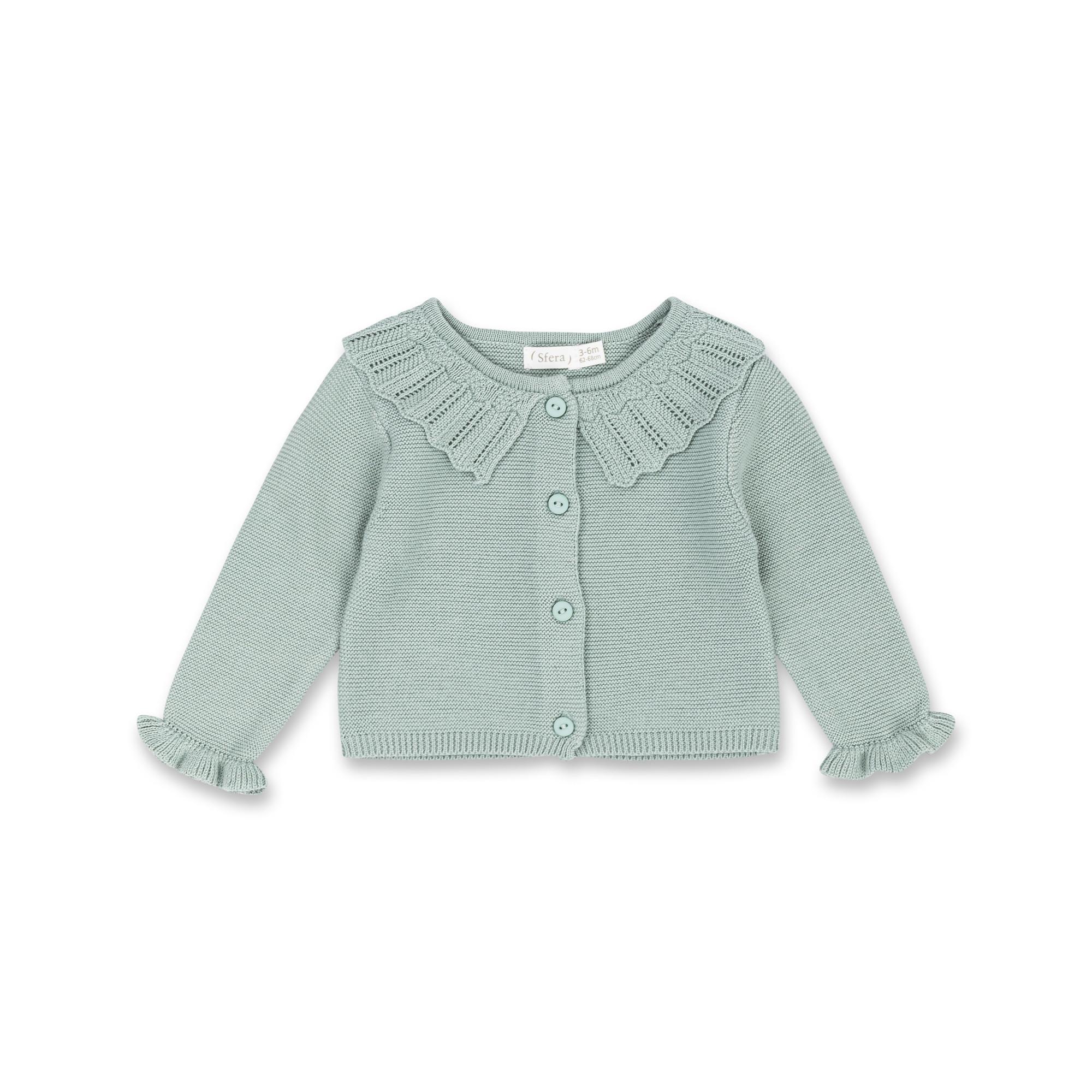 Image of Cardigan, Langarm Unisex Grün 56-62