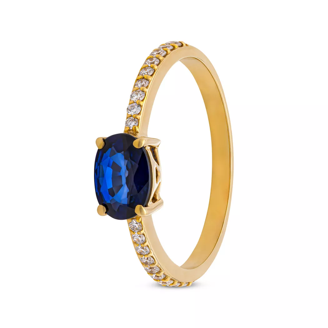 ZEN DIAMOND - Ring, 54, Gelbgold