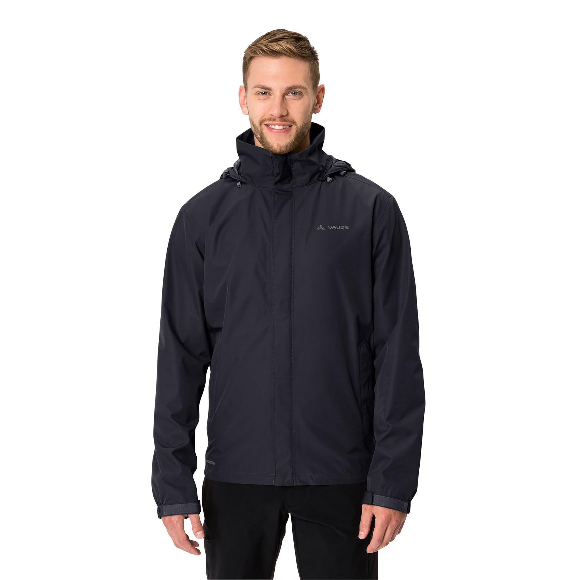 Veste Technique VAUDE Outdoor Trekking 2XL Gris Foncé – Capuche Et Poche Au Dos