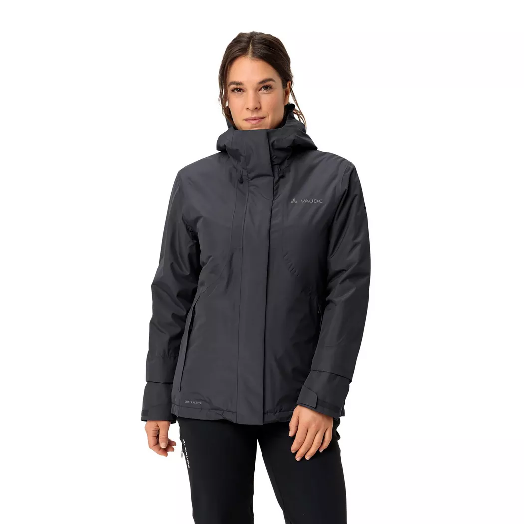 VAUDE - Trekkingjacke mit Kapuze, für Damen, Black, Größe 34