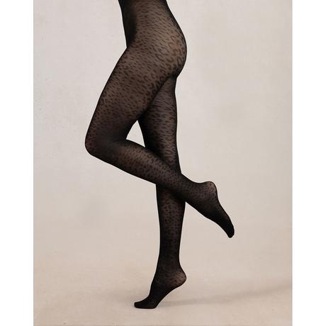 BLEU FORET Collant Leopard 30 Denari  