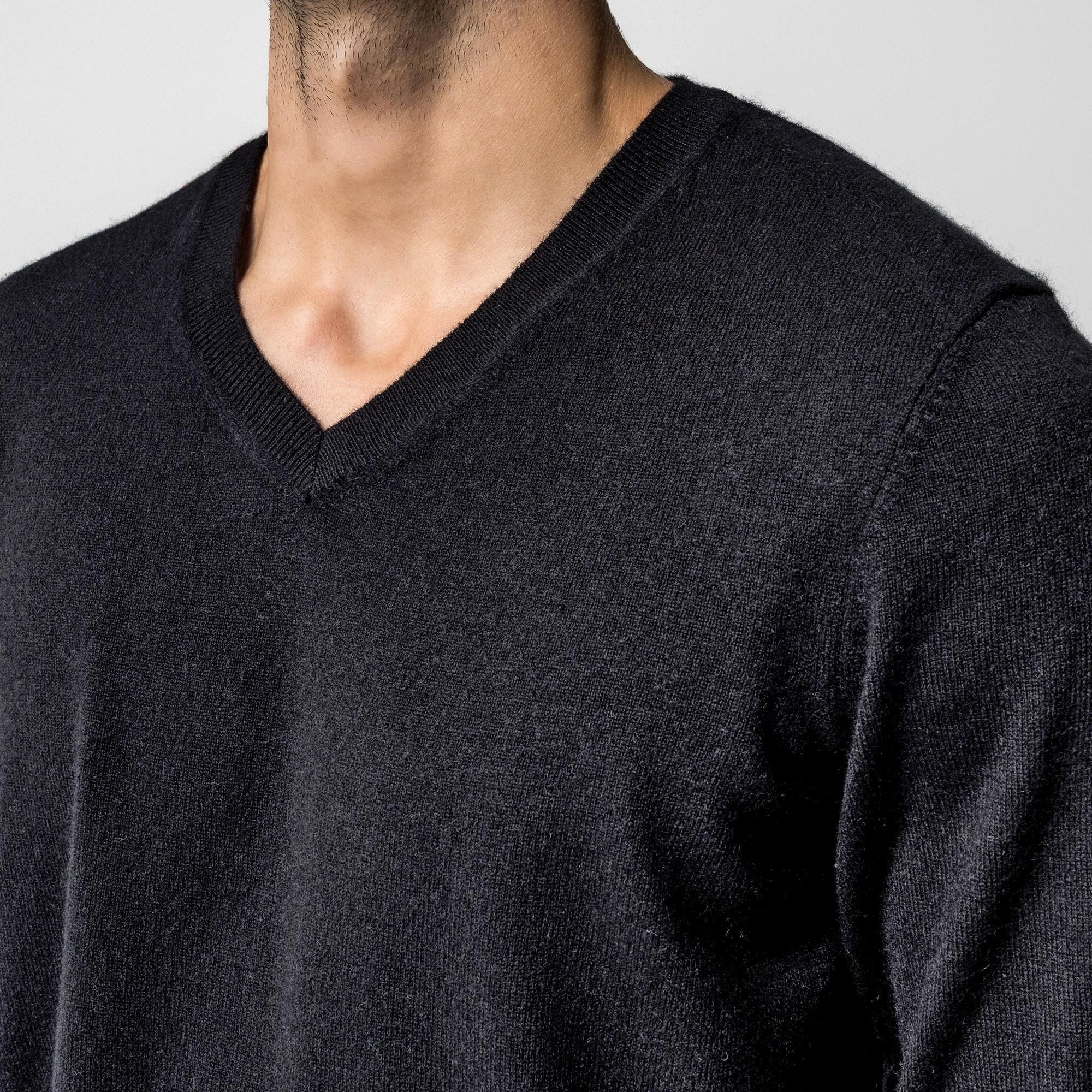 Manor Man Cashmere V-Neck Pullover  