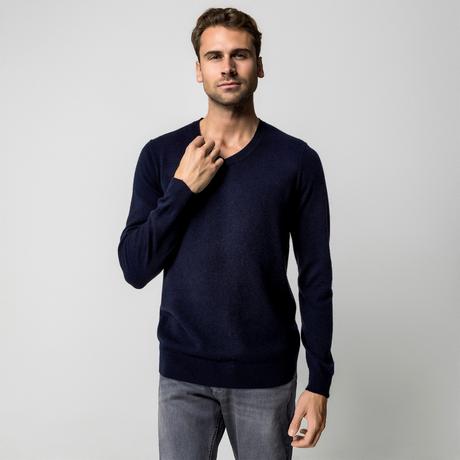 Manor Man Pullover scollo a V Cashmere  