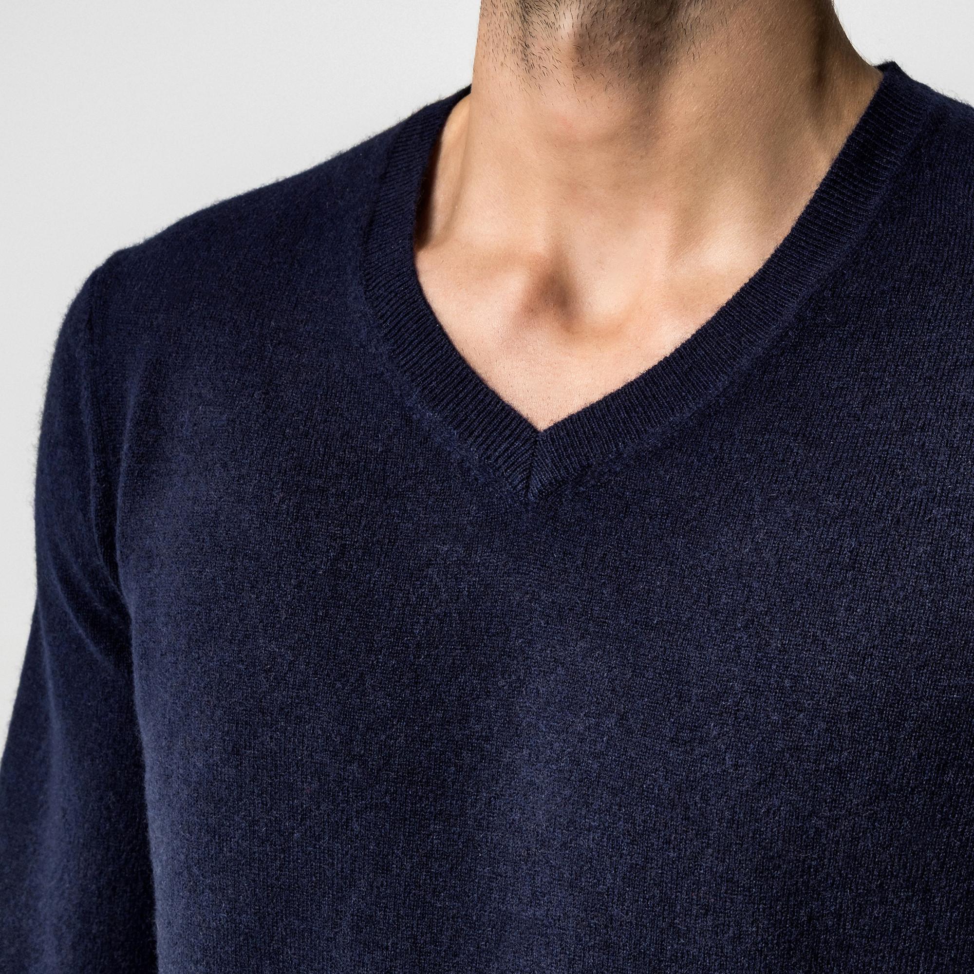 Manor Man Pullover scollo a V Cashmere  