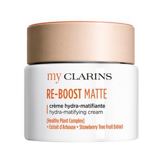 my CLARINS  RE-BOOST crème hydra-matifiante - Peaux jeunes - Anti-brillance 